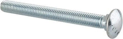 Value Collection - 1/2-13 UNC 5" Length Under Head, Standard Square Neck, Carriage Bolt - Grade 5 Steel, Zinc-Plated Finish - USA Tool & Supply