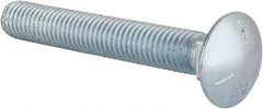 Value Collection - 1/2-13 UNC 3-1/2" Length Under Head, Standard Square Neck, Carriage Bolt - Grade 5 Steel, Zinc-Plated Finish - USA Tool & Supply