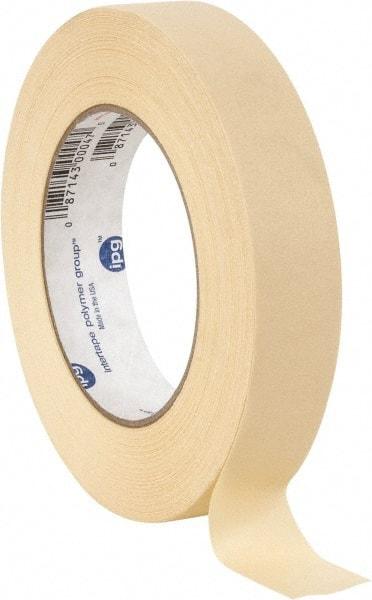 Intertape - 1" Wide x 60 Yd Long Tan Paper Masking Tape - Series PG5, 6.3 mil Thick, 25 In/Lb Tensile Strength - USA Tool & Supply