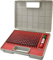 SPI - 190 Piece, 0.061-0.25 Inch Diameter Plug and Pin Gage Set - Plus 0.0002 Inch Tolerance, Class ZZ - USA Tool & Supply