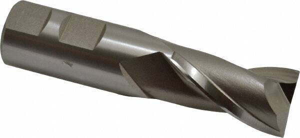 Hertel - 7/8" Diam, 1-1/2" LOC, 2 Flute High Speed Steel Keyway End Mill - Spiral Flute, Uncoated, 7/8" Shank Diam, 3-3/4" OAL, 30° Helix, Centercutting - USA Tool & Supply