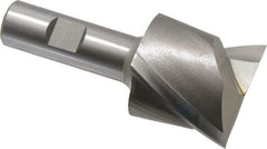 Hertel - 1-7/8", 1-5/8" LOC, 3/4" Shank Diam, 3-7/8" OAL, 2 Flute, High Speed Steel Square End Mill - Single End, Uncoated, Spiral Flute, 30° Helix, Centercutting, Right Hand Cut, Right Hand Flute - USA Tool & Supply