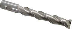 Hertel - 7/8", 5" LOC, 7/8" Shank Diam, 7-1/4" OAL, 2 Flute, High Speed Steel Square End Mill - Single End, Uncoated, Spiral Flute, 42° Helix, Centercutting, Right Hand Cut, Right Hand Flute - USA Tool & Supply