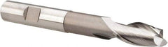 Hertel - 1/2", 1" LOC, 1/2" Shank Diam, 4" OAL, 2 Flute, Cobalt Square End Mill - Single End, Uncoated, Spiral Flute, 30° Helix, Centercutting, Right Hand Cut, Right Hand Flute - USA Tool & Supply