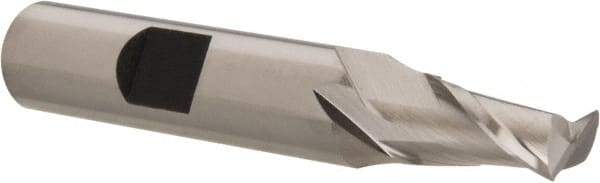 Hertel - 9/32", 9/16" LOC, 3/8" Shank Diam, 2-3/8" OAL, 2 Flute, Cobalt Square End Mill - Single End, Uncoated, Spiral Flute, 30° Helix, Centercutting, Right Hand Cut - USA Tool & Supply