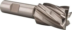 Hertel - 1-3/16", 1-1/2" LOC, 3/4" Shank Diam, 3-7/8" OAL, 6 Flute, Cobalt Square End Mill - Single End, Uncoated, Spiral Flute, 30° Helix, Centercutting, Right Hand Cut, Right Hand Flute - USA Tool & Supply