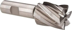 Hertel - 1-1/4", 1-1/2" LOC, 3/4" Shank Diam, 3-7/8" OAL, 6 Flute, Cobalt Square End Mill - Single End, Uncoated, Spiral Flute, 30° Helix, Centercutting, Right Hand Cut, Right Hand Flute - USA Tool & Supply