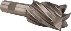 Hertel - 1-3/8", 2" LOC, 3/4" Shank Diam, 4-3/8" OAL, 6 Flute, Cobalt Square End Mill - Single End, Uncoated, Spiral Flute, 30° Helix, Centercutting, Right Hand Cut, Right Hand Flute - USA Tool & Supply