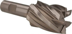 Hertel - 1-1/2", 2" LOC, 3/4" Shank Diam, 4-3/8" OAL, 6 Flute, Cobalt Square End Mill - Single End, Uncoated, Spiral Flute, 30° Helix, Centercutting, Right Hand Cut, Right Hand Flute - USA Tool & Supply