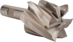 Hertel - 2", 2" LOC, 3/4" Shank Diam, 4-1/2" OAL, 6 Flute, Cobalt Square End Mill - Single End, Uncoated, Spiral Flute, 30° Helix, Centercutting, Right Hand Cut, Right Hand Flute - USA Tool & Supply