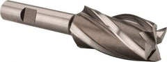 Hertel - 1", 1-7/8" LOC, 1/2" Shank Diam, 4-1/8" OAL, 4 Flute, Cobalt Square End Mill - Single End, Uncoated, Spiral Flute, 30° Helix, Centercutting, Right Hand Cut, Right Hand Flute - USA Tool & Supply