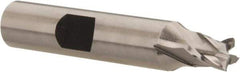Hertel - 1/4", 1/4" LOC, 3/8" Shank Diam, 2-1/16" OAL, 4 Flute, Cobalt Square End Mill - Single End, Uncoated, Spiral Flute, 30° Helix, Centercutting, Right Hand Cut, Right Hand Flute - USA Tool & Supply