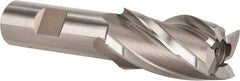 Hertel - 1", 1-7/8" LOC, 3/4" Shank Diam, 4-1/8" OAL, 4 Flute, Cobalt Square End Mill - Single End, Uncoated, Spiral Flute, 30° Helix, Right Hand Cut, Right Hand Flute - USA Tool & Supply