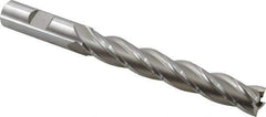 Hertel - 5/8", 4" LOC, 5/8" Shank Diam, 6-1/8" OAL, 4 Flute, Cobalt Square End Mill - Single End, Uncoated, Spiral Flute, 30° Helix, Right Hand Cut, Right Hand Flute - USA Tool & Supply