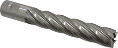 Hertel - 1-1/4", 6" LOC, 1-1/4" Shank Diam, 8-1/2" OAL, 6 Flute, Cobalt Square End Mill - Single End, Uncoated, Spiral Flute, 30° Helix, Right Hand Cut, Right Hand Flute - USA Tool & Supply