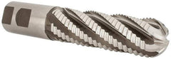 Hertel - 1-1/4" Diam, Coarse Pitch, 4" LOC, 6 Flute Cobalt Roughing Ball End Mill - Uncoated, 6-1/2" OAL, 1-1/4" Shank Diam, Single End, Centercutting, 30° Helix - USA Tool & Supply