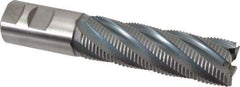 Hertel - 1-1/4" Diam, Fine Pitch, 4" LOC, 6 Flute Cobalt Roughing Square End Mill - TiCN Finish, 6-1/2" OAL, 1-1/4" Shank Diam, Single End, 30° Helix - USA Tool & Supply
