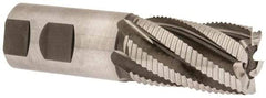 Hertel - 1-1/4" Diam, Fine Pitch, 2" LOC, 6 Flute Cobalt Roughing Square End Mill - Uncoated, 4-1/2" OAL, 1-1/4" Shank Diam, Single End, 30° Helix - USA Tool & Supply