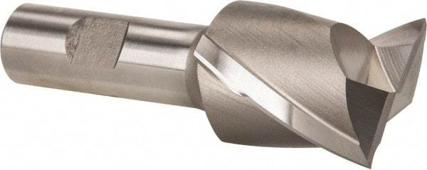Hertel - 1-1/2", 1-5/8" LOC, 3/4" Shank Diam, 3-7/8" OAL, 2 Flute, Cobalt Square End Mill - Single End, Uncoated, Spiral Flute, 30° Helix, Centercutting, Right Hand Cut, Right Hand Flute - USA Tool & Supply