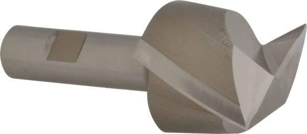 Hertel - 2", 1-5/8" LOC, 3/4" Shank Diam, 4-1/8" OAL, 2 Flute, Cobalt Square End Mill - Single End, Uncoated, Spiral Flute, 30° Helix, Centercutting, Right Hand Cut, Right Hand Flute - USA Tool & Supply