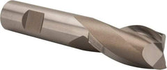 Hertel - 7/8", 1-1/2" LOC, 3/4" Shank Diam, 4-1/8" OAL, 2 Flute, Cobalt Square End Mill - Single End, Uncoated, Spiral Flute, 30° Helix, Centercutting, Right Hand Cut, Right Hand Flute - USA Tool & Supply