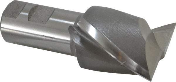 Hertel - 2", 2-1/4" LOC, 1-1/4" Shank Diam, 4-3/4" OAL, 2 Flute, Cobalt Square End Mill - Single End, Uncoated, Spiral Flute, 30° Helix, Centercutting, Right Hand Cut, Right Hand Flute - USA Tool & Supply