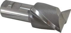 Hertel - 2", 2-1/4" LOC, 1-1/4" Shank Diam, 4-3/4" OAL, 2 Flute, Cobalt Square End Mill - Single End, Uncoated, Spiral Flute, 30° Helix, Centercutting, Right Hand Cut, Right Hand Flute - USA Tool & Supply