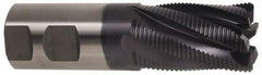 Hertel - 1-1/4" Diam, Fine Pitch, 2" LOC, 6 Flute Cobalt Roughing Square End Mill - TiAlN Finish, 4-1/2" OAL, 1-1/4" Shank Diam, Single End, 30° Helix - USA Tool & Supply