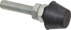 Gibraltar - M6 Carbon Steel Cap Tip Clamp Spindle Assembly - 1-1/4" Thread Length, 1-3/4" OAL, 0.63" Tip Surface Diam, Use with Toggle Clamps - USA Tool & Supply