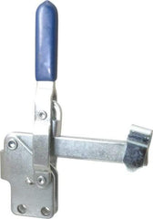 Gibraltar - 375 Lb Holding Capacity, Vertical Handle, Manual Hold Down Toggle Clamp - 62° Handle Movement, 115° Bar Opening, U-Bar, Straight Base, Carbon Steel - USA Tool & Supply