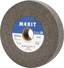 Merit Abrasives - 6" Diam, 1" Face Width, 1" Center Hole, Fine Grade, Silicon Carbide Deburring Wheel - Convolute, Hard Density 9 Grade, 6,000 RPM - USA Tool & Supply