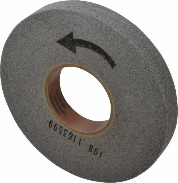 Merit Abrasives - 8" Diam, 1" Face Width, 3" Center Hole, Fine Grade, Silicon Carbide Deburring Wheel - Convolute, Hard Density 7 Grade, 4,500 RPM - USA Tool & Supply