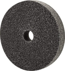 Merit Abrasives - 6" Diam, 1" Face Width, 1" Center Hole, Fine Grade, Silicon Carbide Deburring Wheel - Unitized, Medium Density 6 Grade, 5,000 RPM - USA Tool & Supply