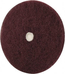 Merit Abrasives - 5" Diam, Medium Mounted Scrubber Buffing Wheel - 1 Ply, Very Fine Grade, 1/4" Shank Diam, 4,000 RPM - USA Tool & Supply