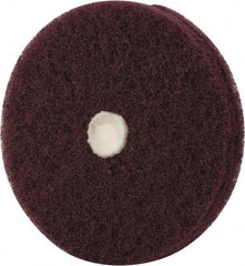 Merit Abrasives - 4" Diam, Medium Mounted Scrubber Buffing Wheel - 2 Ply, Very Fine Grade, 1/4" Shank Diam, 6,000 RPM - USA Tool & Supply