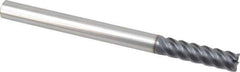 SGS - 5/16", 5 Flute, Single End, Solid Carbide, 0.015" Corner Radius End Mill - 4" OAL, 45° Helix, Right Hand Flute, 1-1/4" LOC, Right Hand Cut - USA Tool & Supply