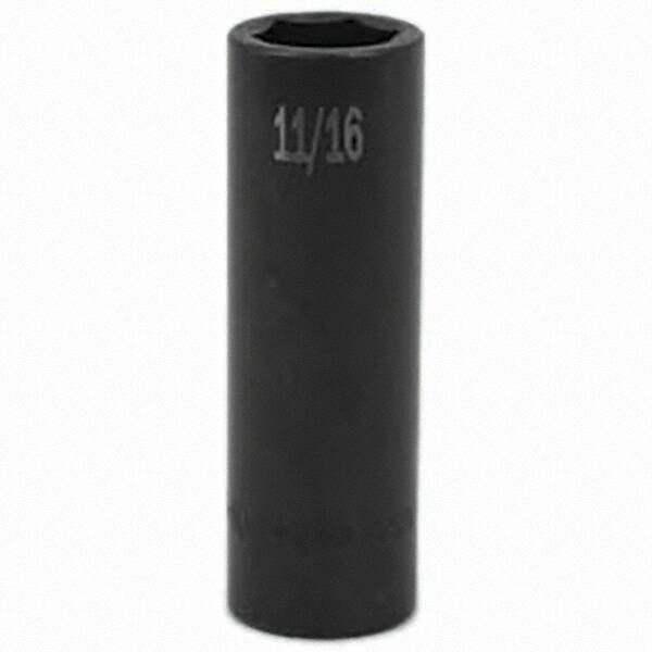 SK - Impact Socket - 1/2"DR 11/16" DEEP IMPACT SOCKET - USA Tool & Supply