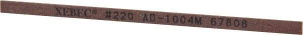 Value Collection - Rectangular, Ceramic Fiber Finishing Stick - 4" Long x 5/32" Wide x 1/32" Thick, 220 Grit, Very Fine Grade - USA Tool & Supply