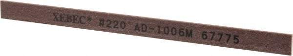 Value Collection - Rectangular, Ceramic Fiber Finishing Stick - 4" Long x 15/64" Wide x 1/32" Thick, 220 Grit, Very Fine Grade - USA Tool & Supply