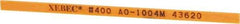 Value Collection - Rectangular, Ceramic Fiber Finishing Stick - 4" Long x 5/32" Wide x 1/32" Thick, 400 Grit, Super Fine Grade - USA Tool & Supply