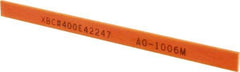 Value Collection - Rectangular, Ceramic Fiber Finishing Stick - 4" Long x 15/64" Wide x 1/32" Thick, 400 Grit, Super Fine Grade - USA Tool & Supply