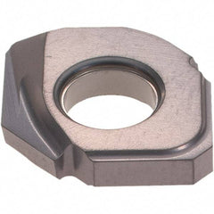 Iscar - HCDD124-090 QF Grade IC908 Carbide Milling Insert - TiAlN Finish, 0.1024" Thick, 0.4882" Inscribed Circle - USA Tool & Supply