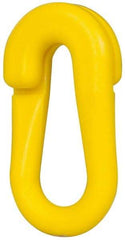 PRO-SAFE - 2" Wide Barrier Connecting Link - Celcon, Yellow, Use with Plastic Chain - USA Tool & Supply