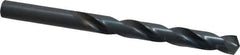 Hertel - Letter X 135° High Speed Steel Jobber Drill - Oxide Finish, Right Hand Cut, Spiral Flute, Straight Shank, 5-1/8" OAL, Split Point - USA Tool & Supply