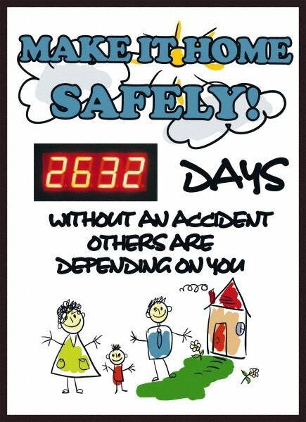 NMC - Scoreboards Scoreboard Type: Digital Scoreboard Legend: Make It Home Safely! - ____ Days without an Accident - Others Are Depending On You - USA Tool & Supply