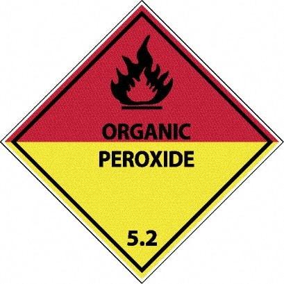 NMC - Organic Peroxide 5.2 Shipping Label - 4" High x 4" Wide - USA Tool & Supply