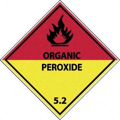 NMC - Organic Peroxide 5.2 Shipping Label - 4" High x 4" Wide - USA Tool & Supply