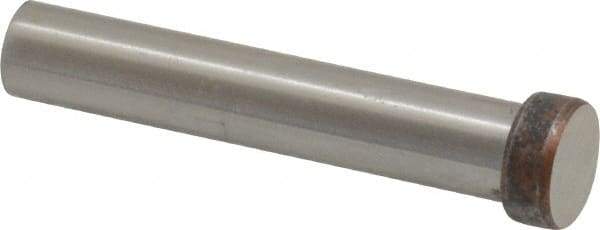 Dayton Lamina - 1/2" Head Diam, 3/8" Shank Diam, Basic Head, A2 Grade Tool Steel, Solid Mold Die Blank & Punch - 3/16" Head Height, 2-1/4" OAL, Blank Punch, Regular (KPB) Series - USA Tool & Supply