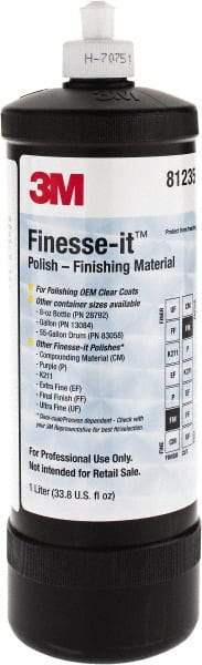 3M - 1 L Polishing Compound - Grade Extra Fine, White - USA Tool & Supply