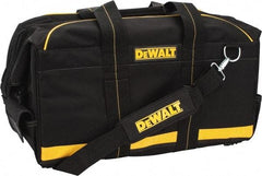 DeWALT - 9 Pocket Black & Yellow Polyester Tool Bag - 24" Wide x 12" Deep x 12" High - USA Tool & Supply